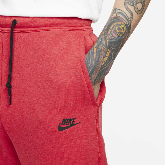 Nike Men's Sportswear Tech Fleece Joggers Red image number 3