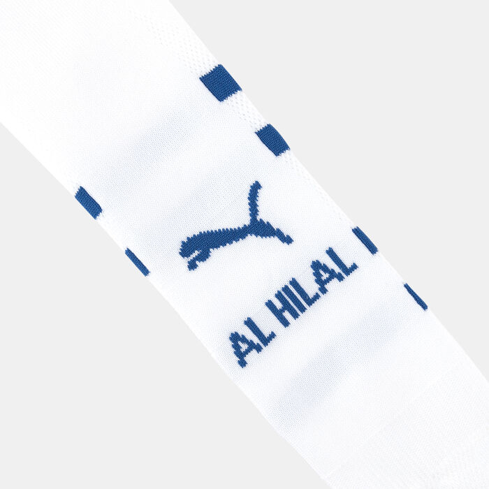 PUMA Men's Al Hilal Graphic Football Over-The-Calf Socks White PUMA Men's Al Hilal Graphic Football Over-The-Calf Socks White image number 1