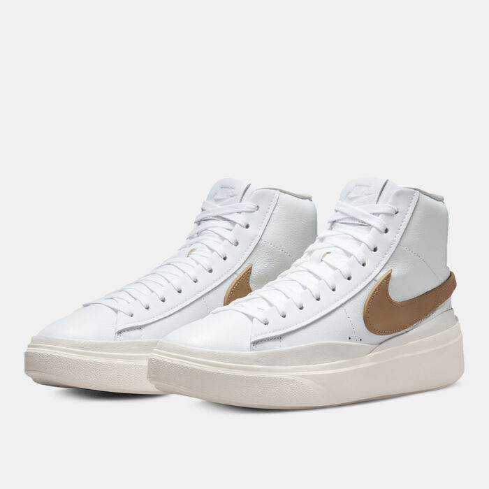 Nike Men's Blazer Phantom Mid Shoes White Nike Men's Blazer Phantom Mid Shoes White image number 1
