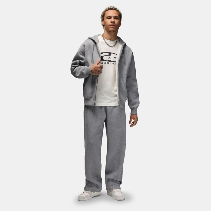 Jordan Men's Brooklyn Fleece Full-Zip Hoodie Grey Jordan Men's Brooklyn Fleece Full-Zip Hoodie Grey image number 2