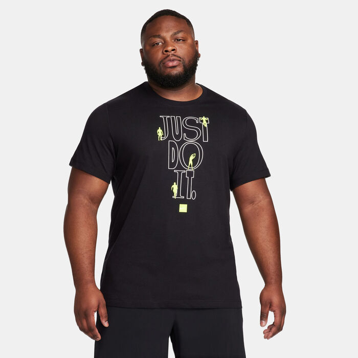 Nike Men's Fitness T-Shirt Black Nike Men's Fitness T-Shirt Black image number 0