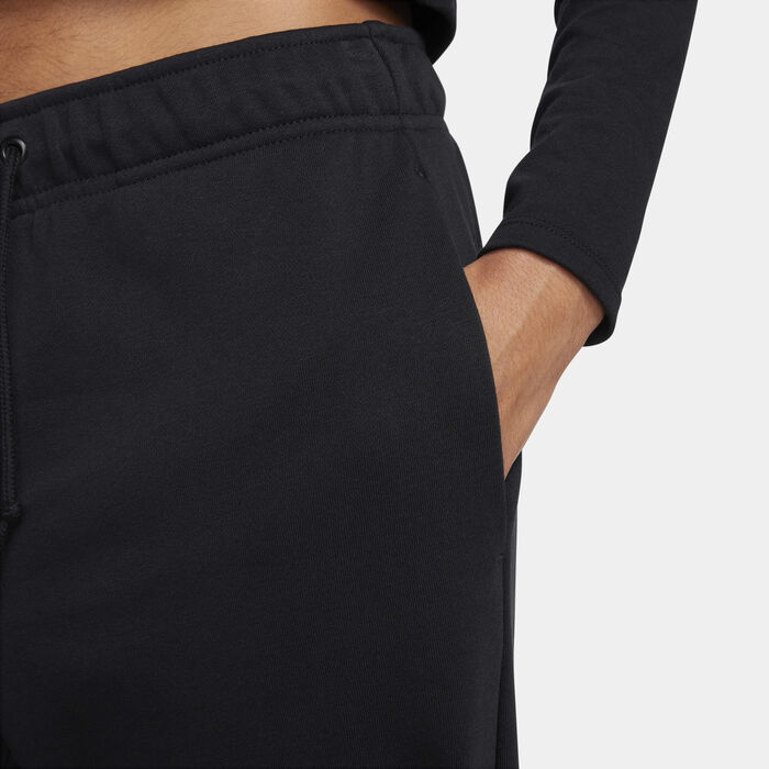 Nike Women's Air Mid-Rise Fleece Joggers Black Nike Women's Air Mid-Rise Fleece Joggers Black image number 3