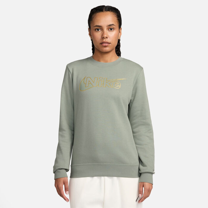 Nike Women's Sportswear Club Fleece Sweatshirt Green image number 0