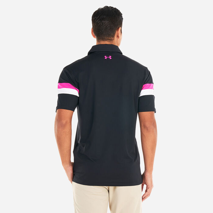 Under Armour Men's T2G Color Block Polo Shirt Black Under Armour Men's T2G Color Block Polo Shirt Black image number 1