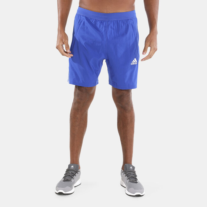 adidas Men's AEROREADY 3-Stripes 8-Inch Shorts Blue adidas Men's AEROREADY 3-Stripes 8-Inch Shorts Blue image number 0
