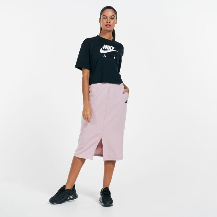 Nike Women's Sportswear Fleece Skirt Beige image number 2