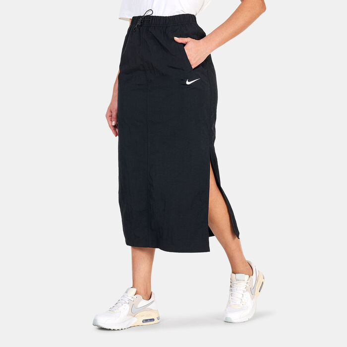 Nike Women's Sportswear Essential High-Waisted Woven Skirt Black image number 0