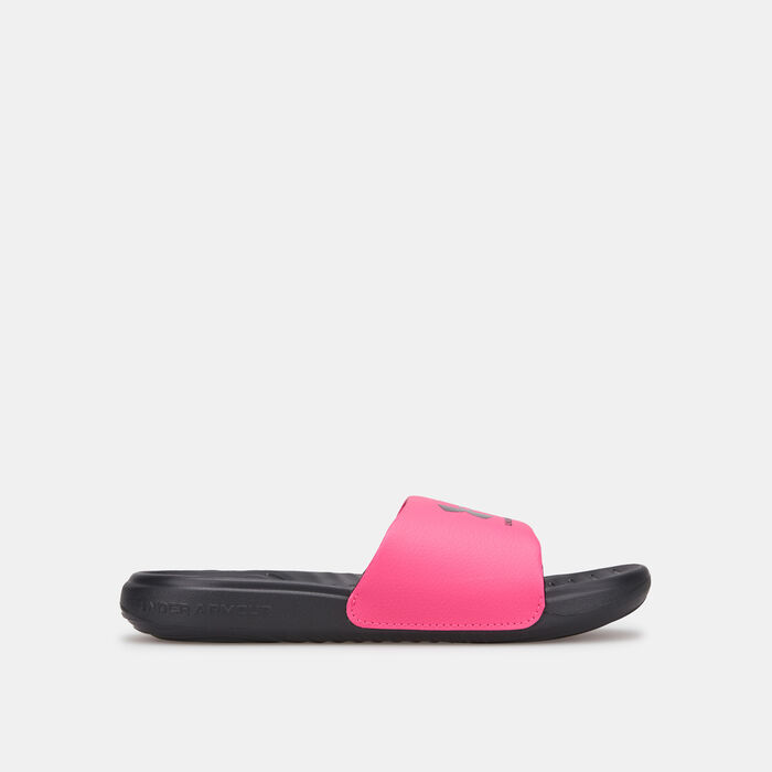 Under Armour Kids' Ansa Fixed Slides Pink Under Armour Kids' Ansa Fixed Slides Pink image number 1
