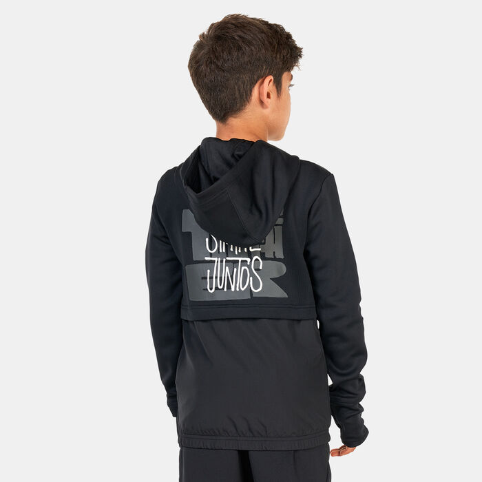 adidas Kids' Messi Full-Zip Hoodie Black adidas Kids' Messi Full-Zip Hoodie Black image number 1