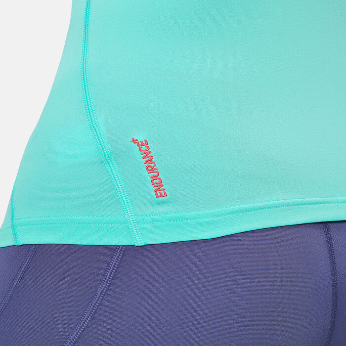 Speedo Women's Printed Swimming Rashguard Blue image number 3