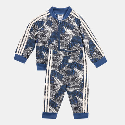 adidas Originals Kids' Allover Print Track Suit Multi-Color adidas Originals Kids' Allover Print Track Suit Multi-Color