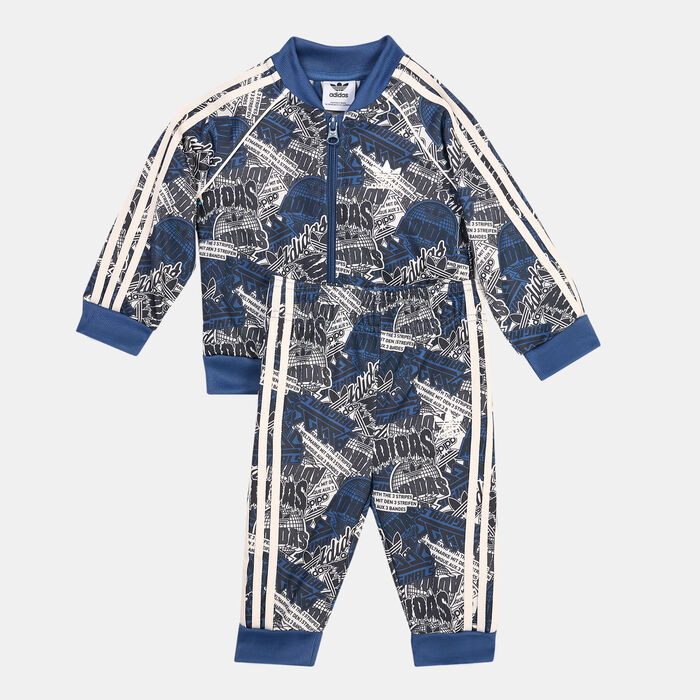 adidas Originals Kids' Allover Print Track Suit Multi-Color adidas Originals Kids' Allover Print Track Suit Multi-Color image number 0