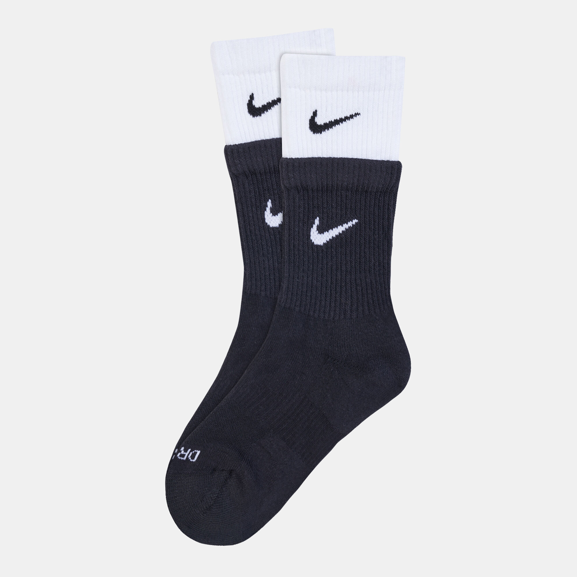 Buy Nike Everyday Plus Cushioned Training Crew Socks Black in KSA SSS