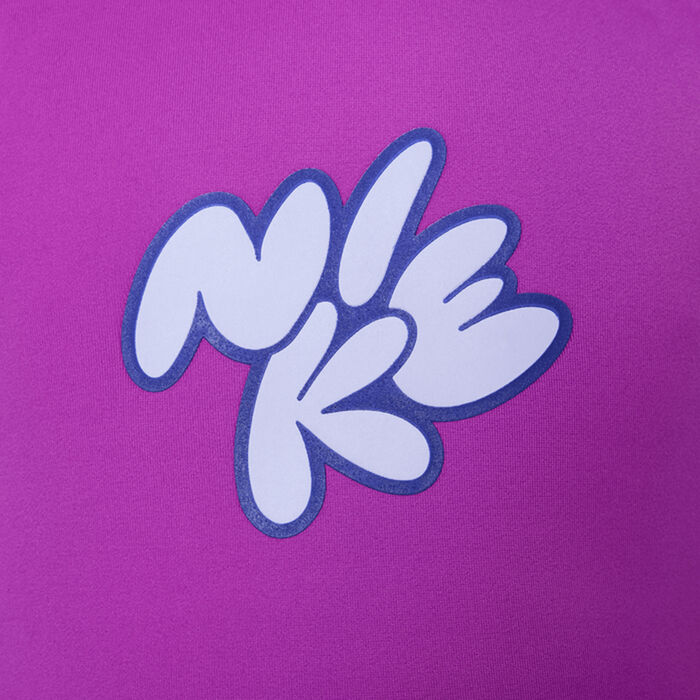 Nike Swim Kids' Bubble Script U-Back One Piece Swimsuit Purple image number 5