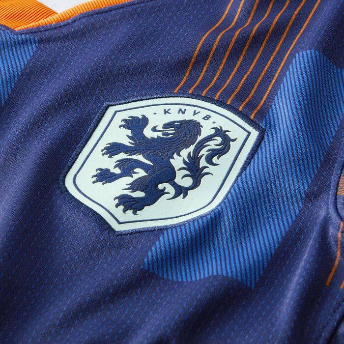 Nike Kids' Men's Team Netherlands 2024/25 Stadium Away Dri-FIT Football Replica Shirt Blue Nike Kids' Men's Team Netherlands 2024/25 Stadium Away Dri-FIT Football Replica Shirt Blue image number 8