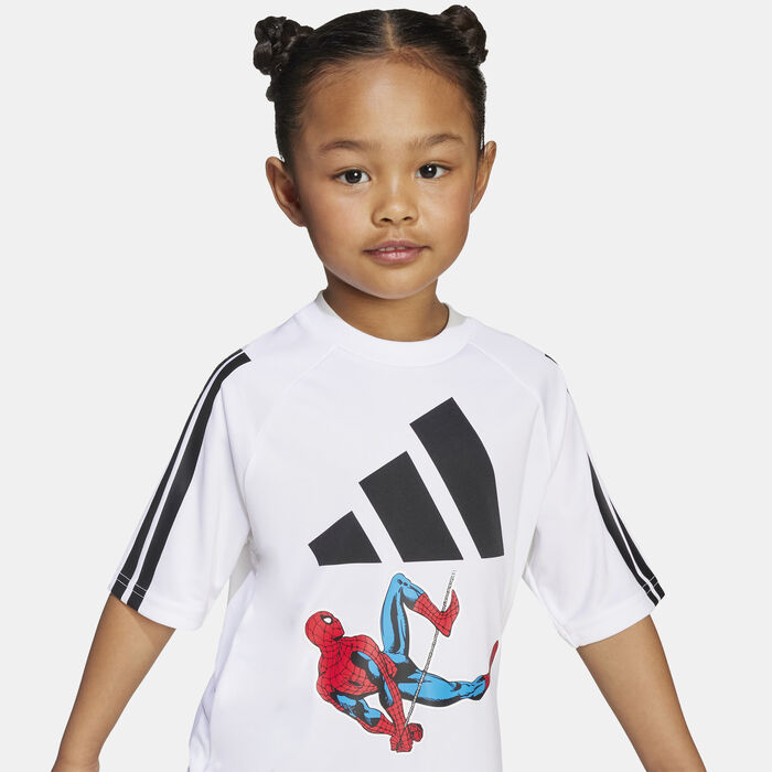 adidas Kids' Marvel Spider-Man T-Shirt White image number 3