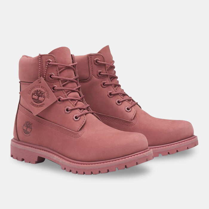 Timberland Women's Premium Waterproof Boots Red image number 1