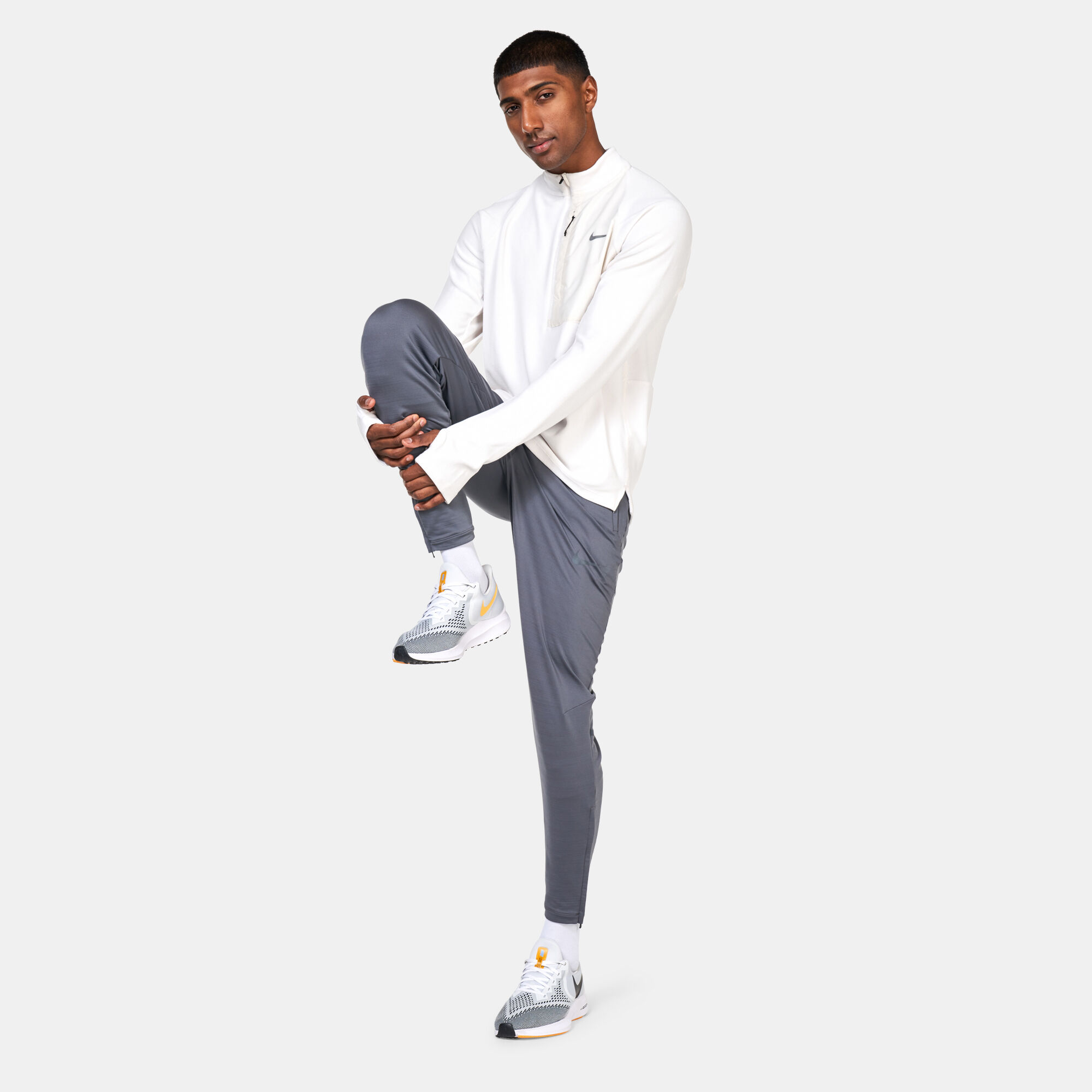 Shop Nike Men's Dri-FIT Running Division 1/2 Zip Mid Layer