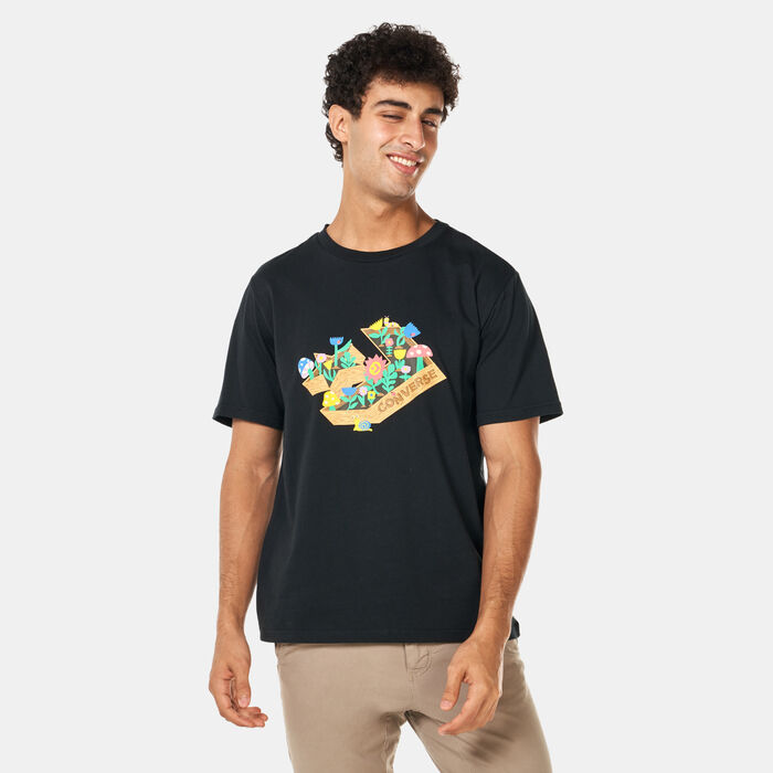 Converse Men's Star Chevron Herb Garden T-Shirt Black Converse Men's Star Chevron Herb Garden T-Shirt Black image number 0