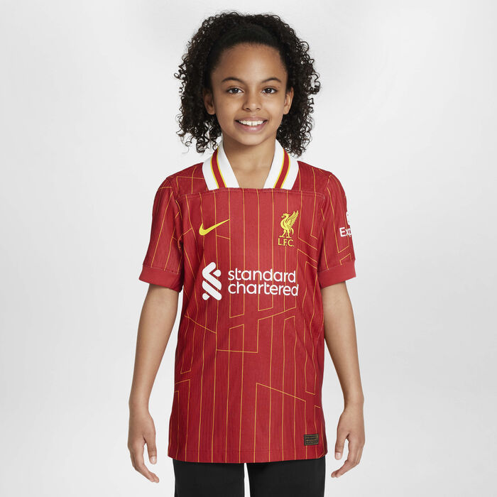 Nike Kids' Liverpool F.C. 2024/25 Match Home Dri-FIT ADV Football Shirt Red Nike Kids' Liverpool F.C. 2024/25 Match Home Dri-FIT ADV Football Shirt Red image number 0