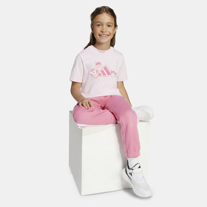 adidas Kids' Anime Pets Graphic T-Shirt Pink adidas Kids' Anime Pets Graphic T-Shirt Pink image number 2