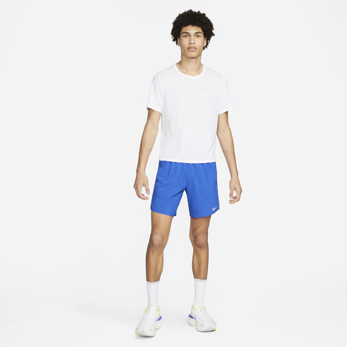 Nike Men's Stride Dri-FIT 2-in-1 Running Shorts Blue Nike Men's Stride Dri-FIT 2-in-1 Running Shorts Blue image number 6