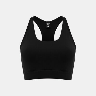 Sun and Sand Sports Women's Classic Medium-Support Sports Bra Black