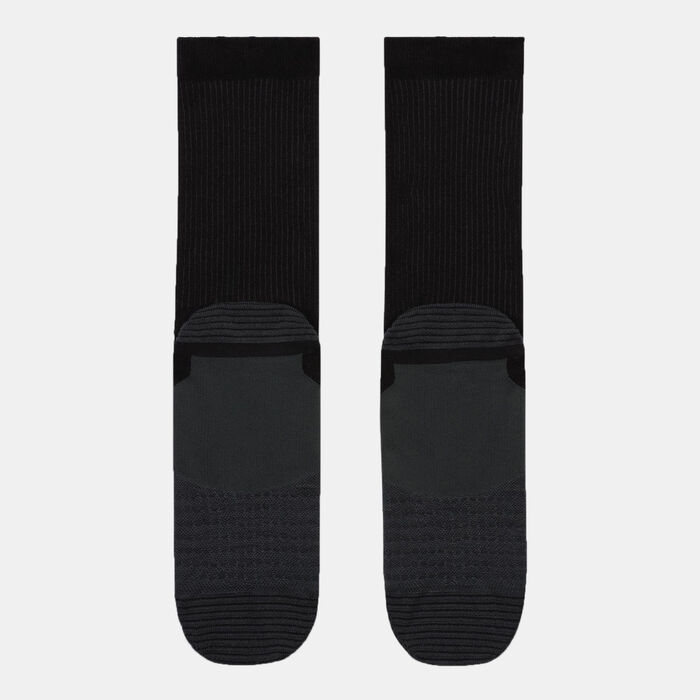 Nike Men's Dri-FIT Trail Running Crew Socks (1 Pair) Black Nike Men's Dri-FIT Trail Running Crew Socks (1 Pair) Black image number 2