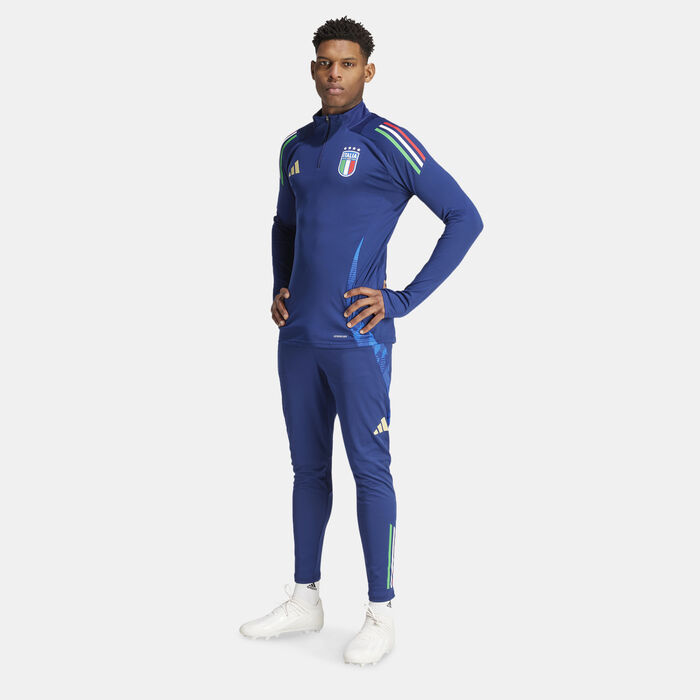 adidas Men's Italy Tiro 24 Competition Football Top Blue adidas Men's Italy Tiro 24 Competition Football Top Blue image number 2