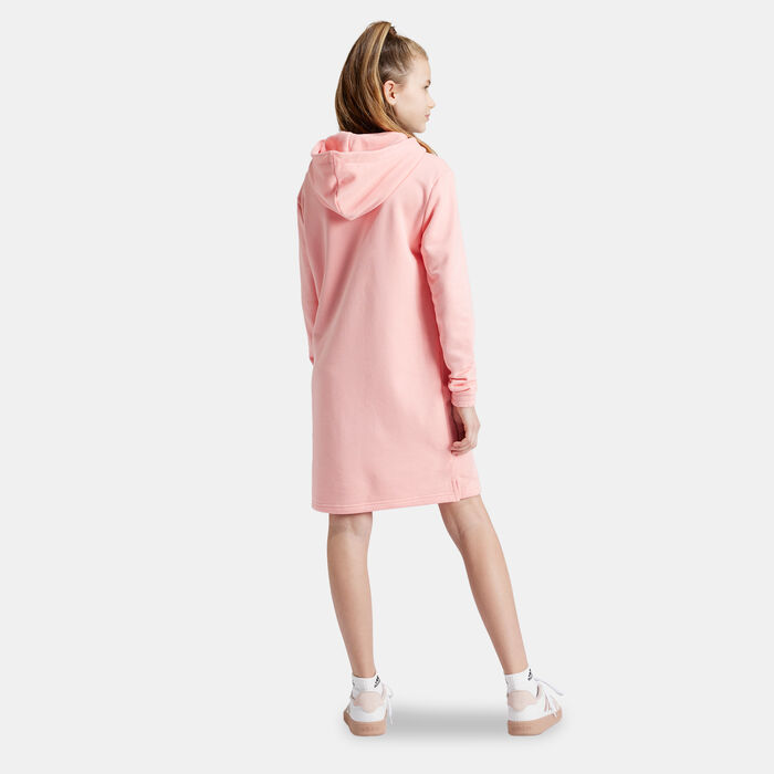 adidas Kids' Brand Love Hooded Dress Pink image number 1