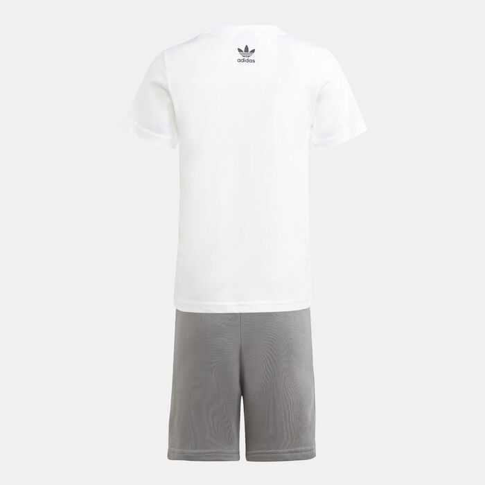adidas Originals Kids' x Hello Kitty T-Shirt and Shorts Set White adidas Originals Kids' x Hello Kitty T-Shirt and Shorts Set White image number 1