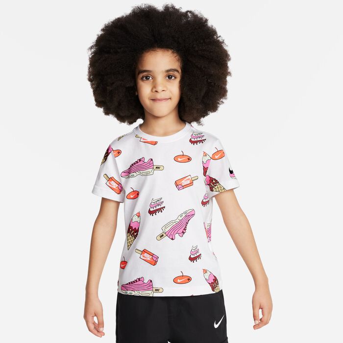 Nike Kids' Sole Food Printed T-Shirt White Nike Kids' Sole Food Printed T-Shirt White image number 0