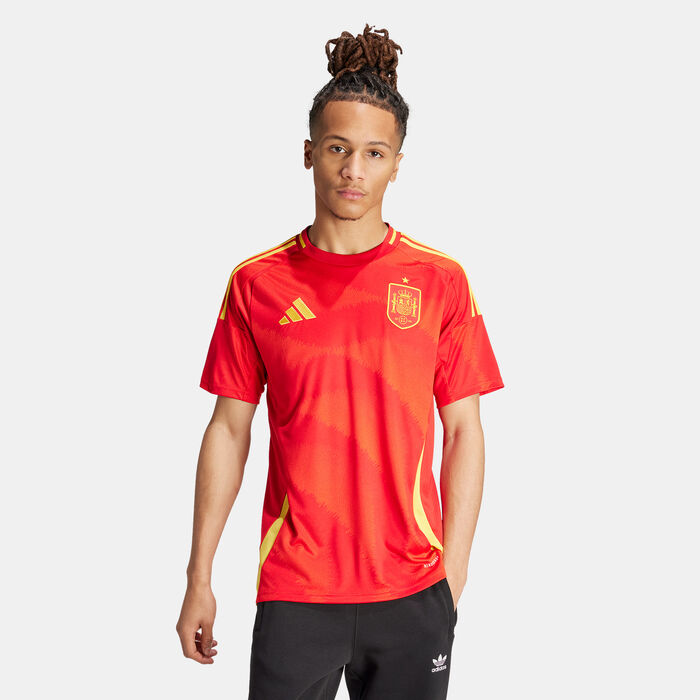 adidas Men's Spain Replica Home Football Jersey - 2024 Red adidas Men's Spain Replica Home Football Jersey - 2024 Red image number 0