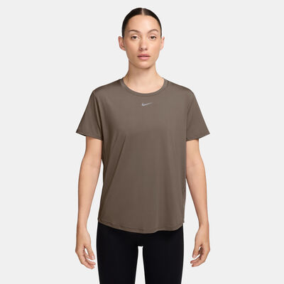Nike Women's One Classic Dri-FIT Training T-Shirt Brown