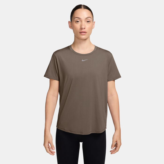 Nike Women's One Classic Dri-FIT Training T-Shirt Brown image number 0