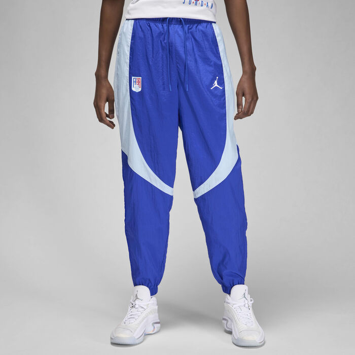 Jordan Men's JAM x Fédération Française de Basketball Sport Warm-Up Trousers Blue Jordan Men's JAM x Fédération Française de Basketball Sport Warm-Up Trousers Blue image number 0