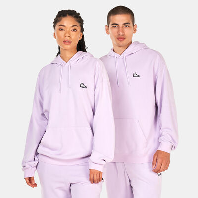 Converse Sneaker Patch Pullover Hoodie Purple