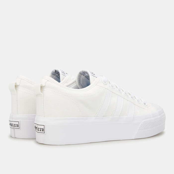 adidas Originals Women's Nizza Platform Shoe White image number 2