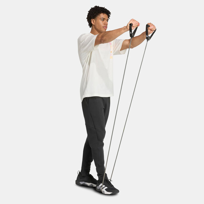 adidas Men's Power Graphic Training T-Shirt White image number 2