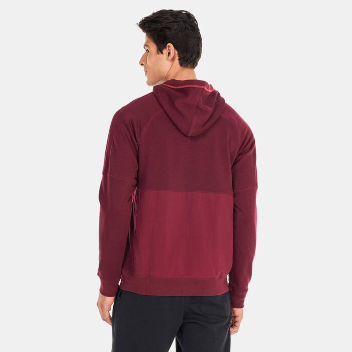 Nike Men's F.C. Fleece Hoodie Maroon image number 1