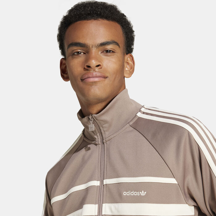adidas Originals Men's First Track Jacket Brown adidas Originals Men's First Track Jacket Brown image number 3