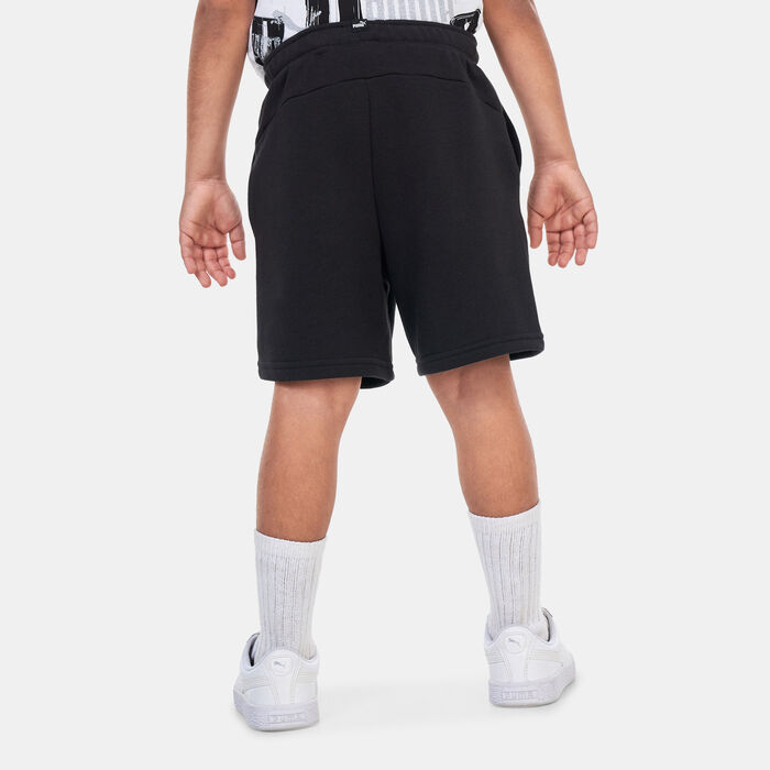 PUMA Kids' Essentials+ Logo Lab Shorts Black PUMA Kids' Essentials+ Logo Lab Shorts Black image number 1