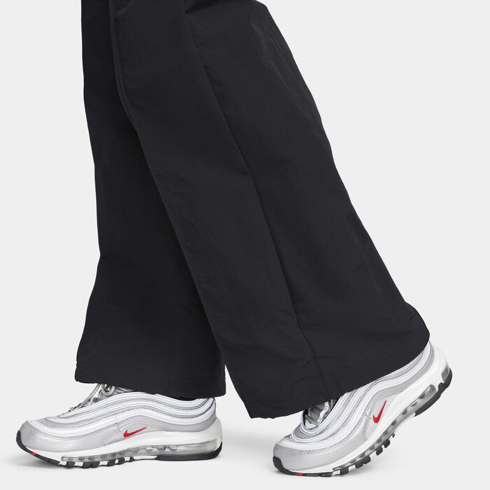 Nike Women's Sportswear Everything Wide Leg Trousers Black Nike Women's Sportswear Everything Wide Leg Trousers Black image number 5
