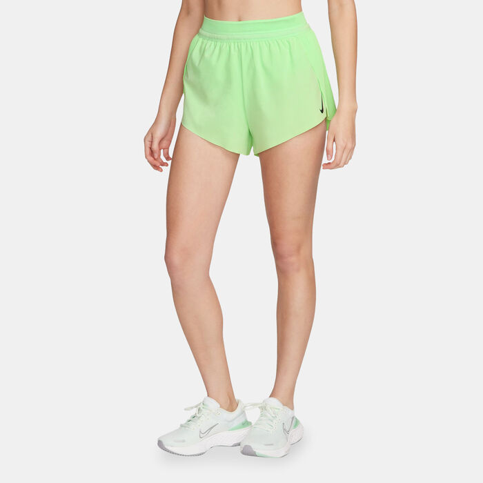 Nike Women's AeroSwift Dri-FIT ADV Mid-Rise Running Shorts Green Nike Women's AeroSwift Dri-FIT ADV Mid-Rise Running Shorts Green image number 0
