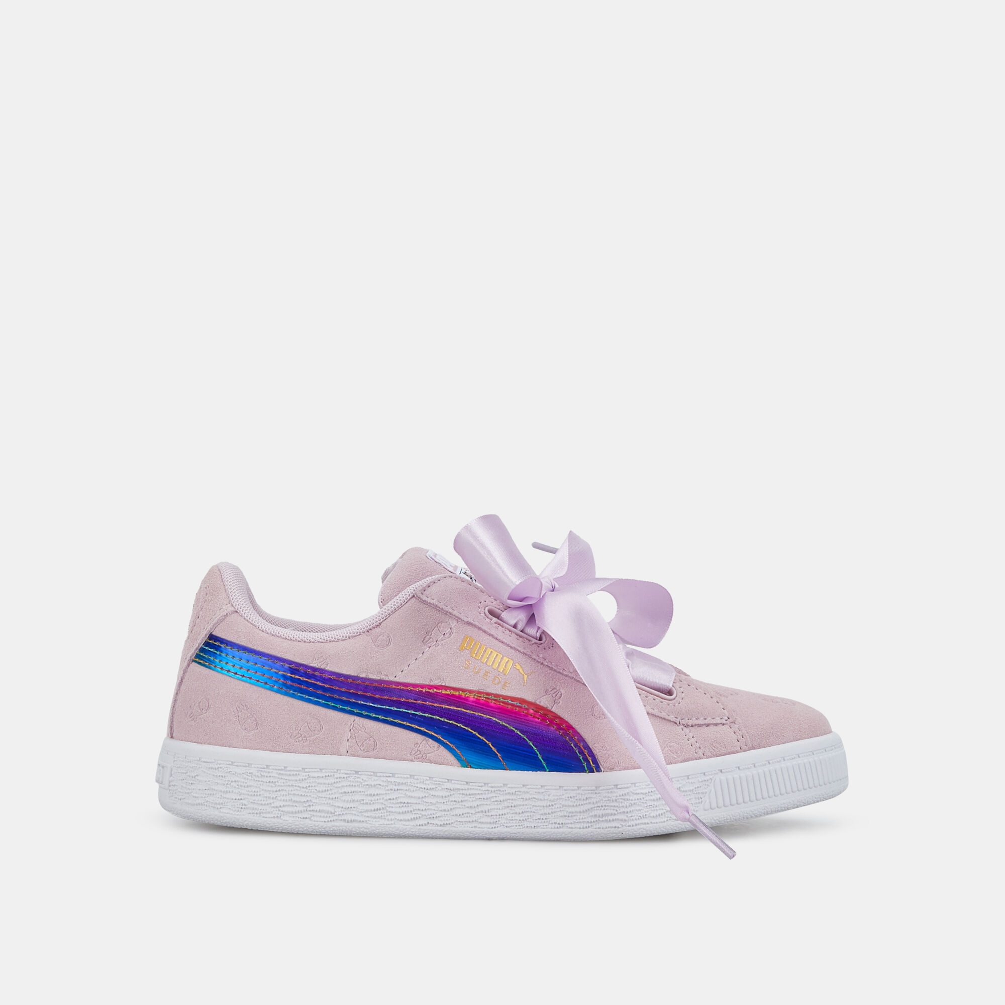 Puma minions clearance suede heart fluffy