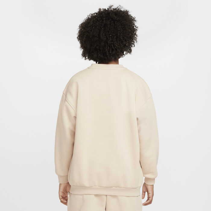 Nike Kids' Sportswear Club Fleece Sweatshirt Beige Nike Kids' Sportswear Club Fleece Sweatshirt Beige image number 1