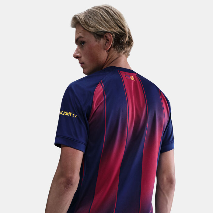 Nike Men's FC Barcelona 25/26 Home Replica Football Jersey Blue Nike Men's FC Barcelona 25/26 Home Replica Football Jersey Blue image number 4