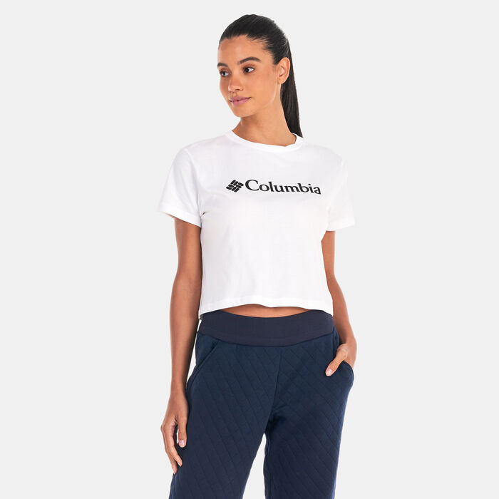 Columbia Women's North Cascades™ Cropped T-Shirt White Columbia Women's North Cascades™ Cropped T-Shirt White image number 0