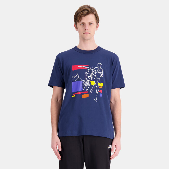 New Balance Men's NB Athletics Graphic T-Shirt Blue New Balance Men's NB Athletics Graphic T-Shirt Blue image number 0