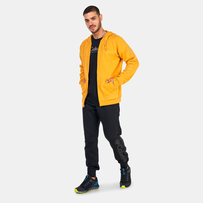 Columbia Men's Logo Full-Zip Fleece Hoodie yellow image number 2
